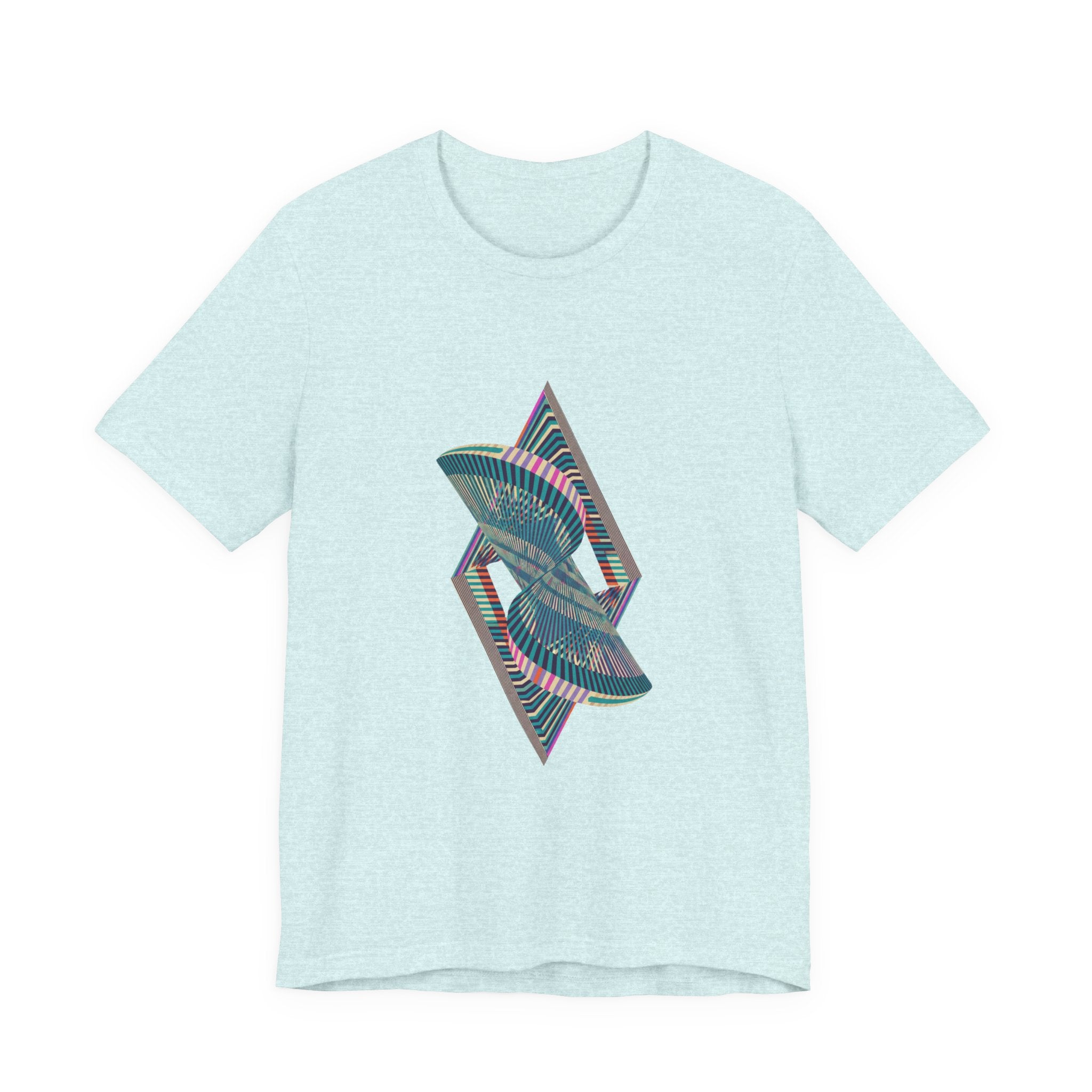 Abstract Geometric Wave Graphic Tee