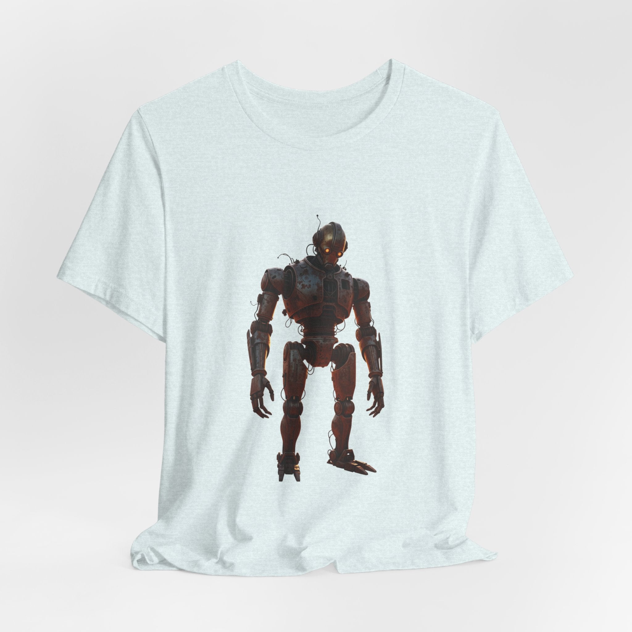 Retro Robot Graphic Tee — Vintage Mech Illustration T-Shirt