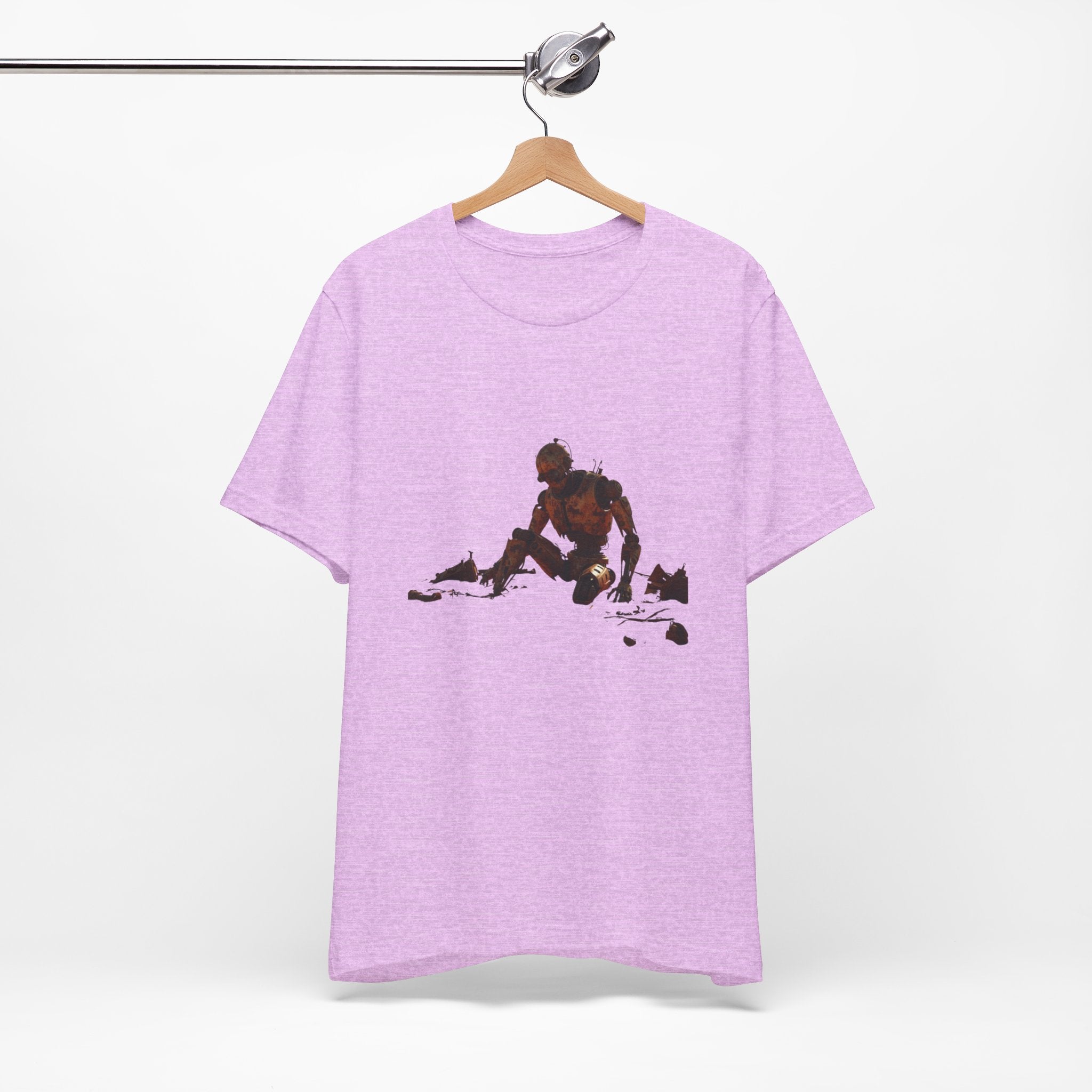 Survivor Figure Graphic Tee — Desert Wanderer Illustration T-Shirt