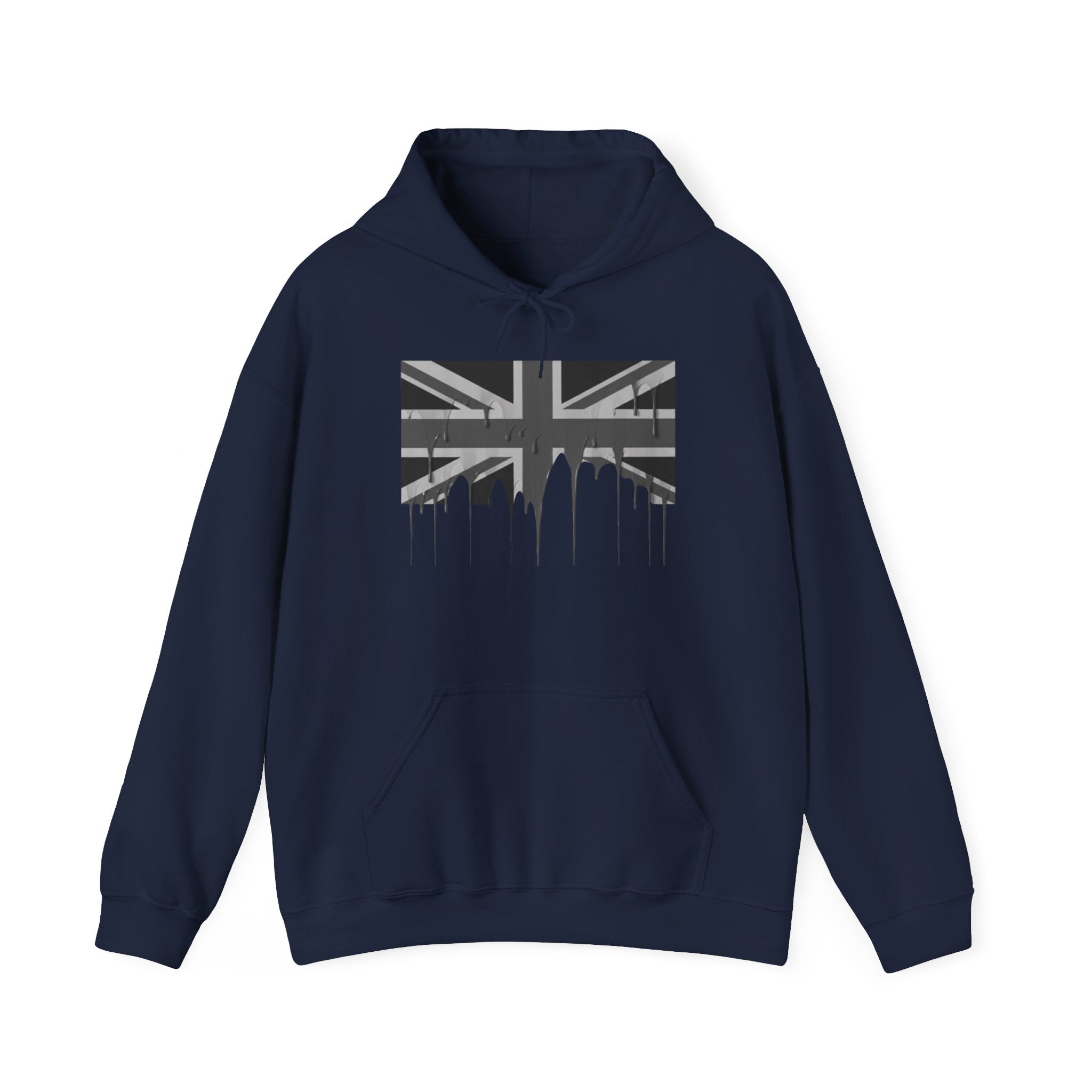 Union Jack Drip Hoodie - British Flag Streetwear Pullover