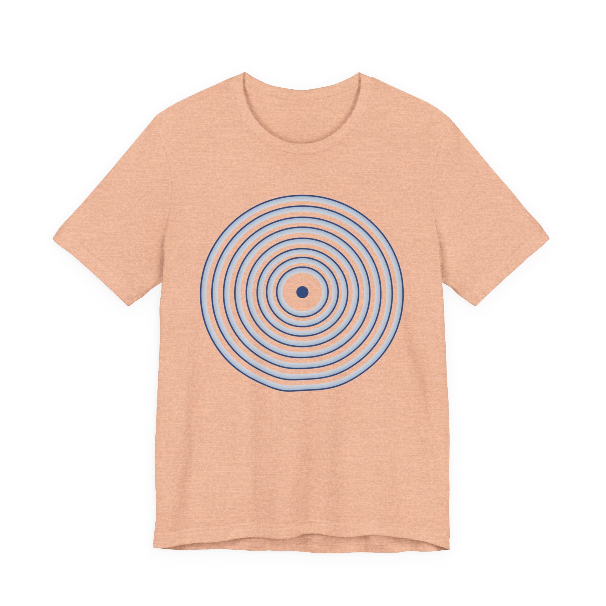 Concentric Circle Graphic Tee – Minimalist Retro Target Design