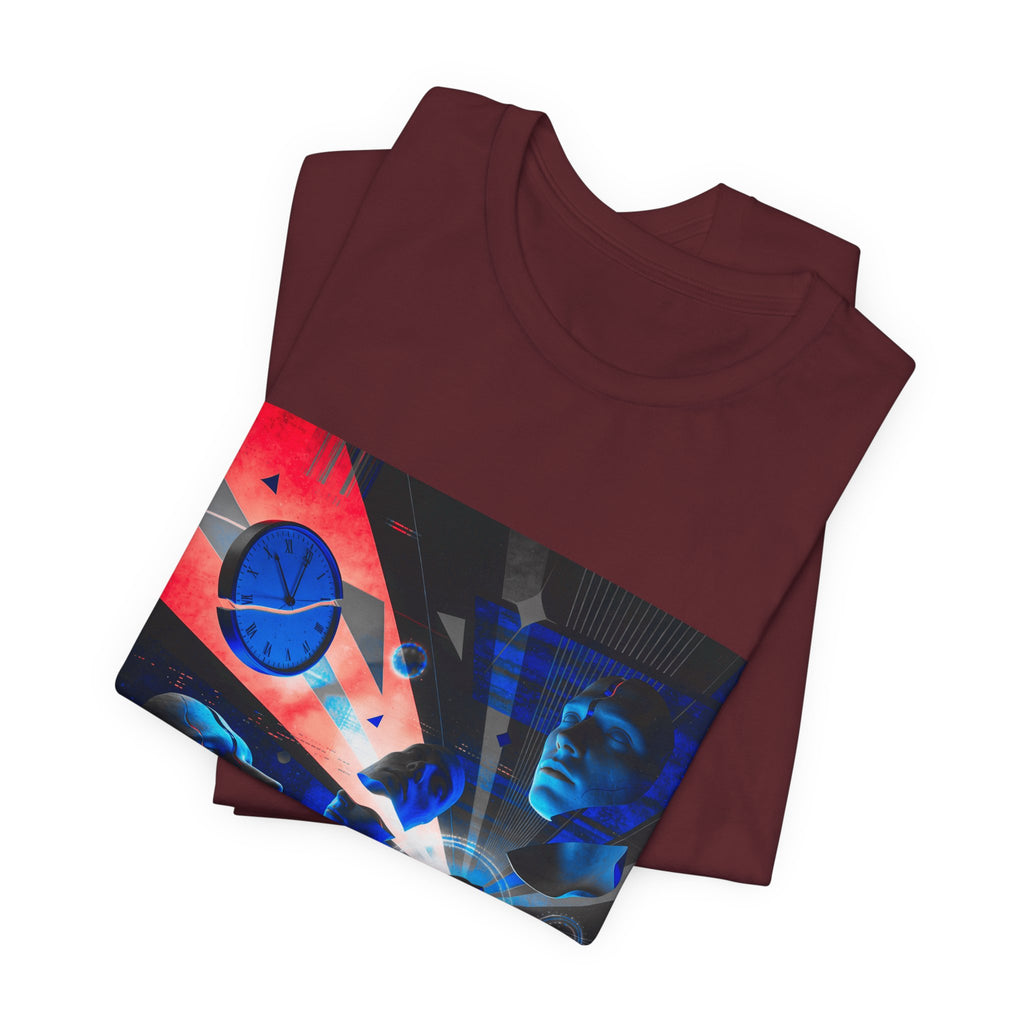 Spacewave Graphic Tee — Retro Futurism Cosmic Design