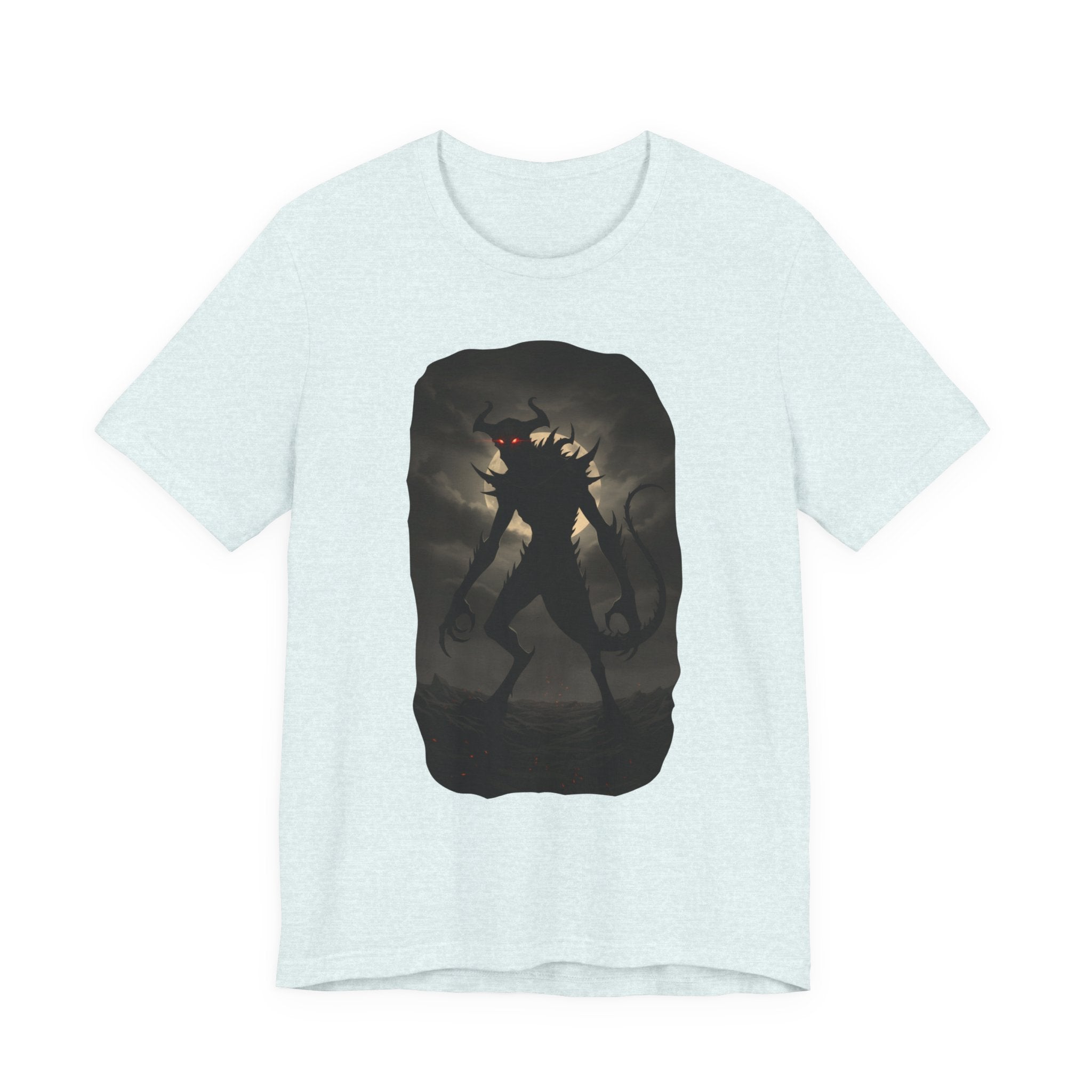 Monster Silhouette Tee — Dark Shadow Demon Graphic T-Shirt