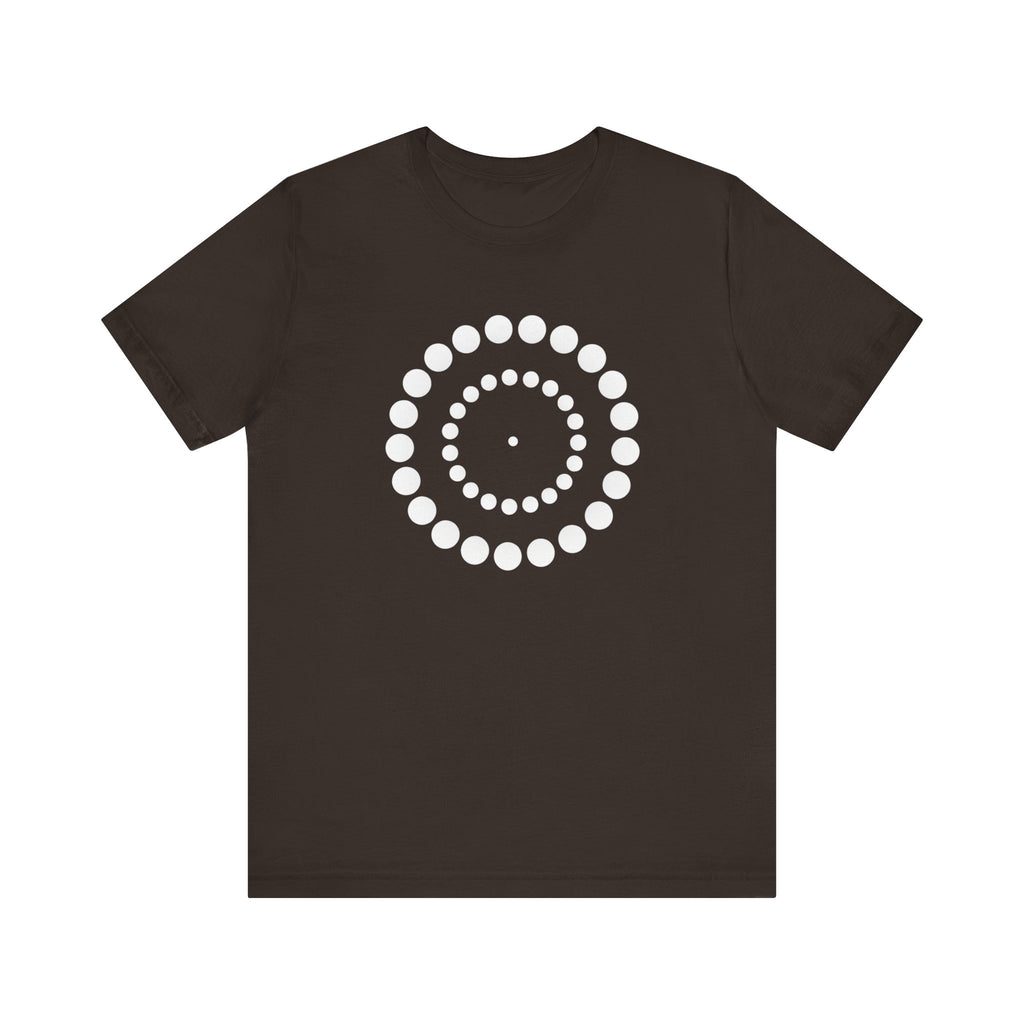 Dot Spiral Tee — Minimal Geometric Graphic T‑Shirt