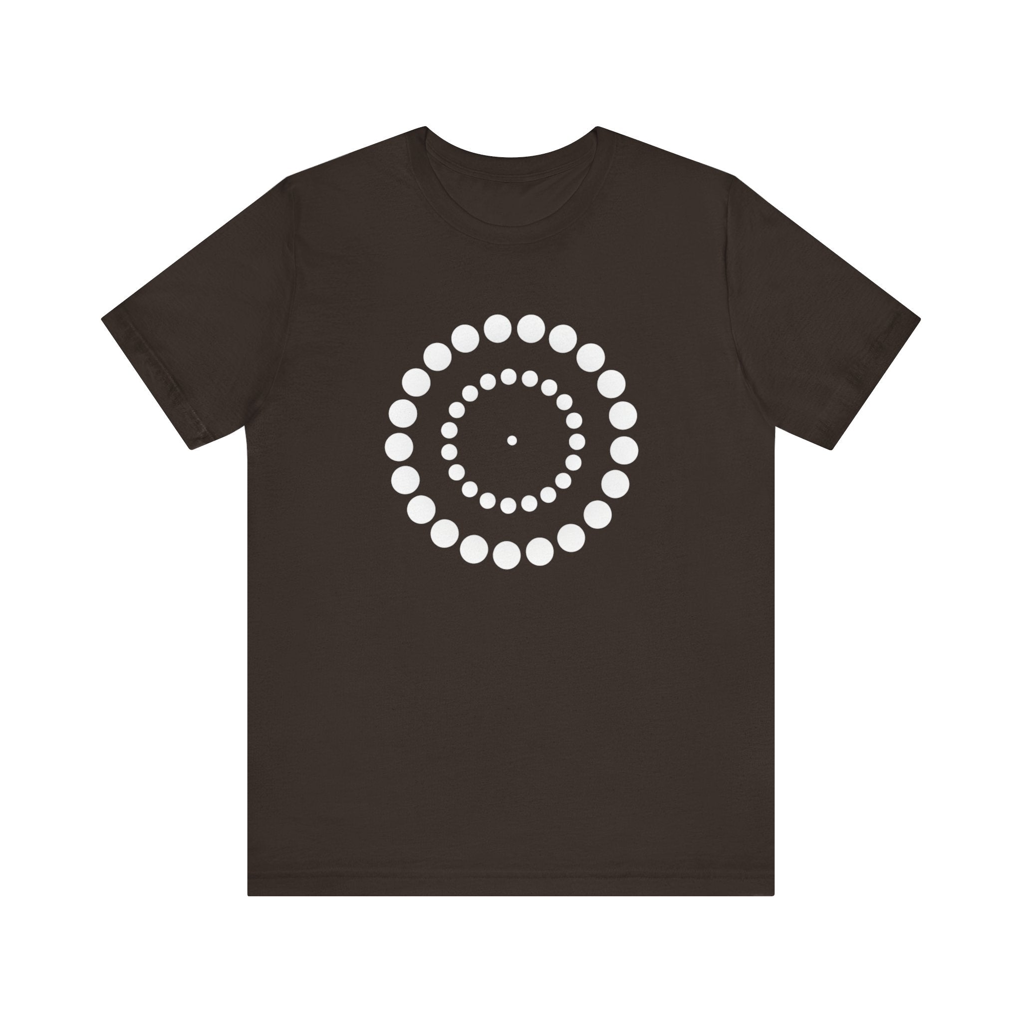 Dot Spiral Tee — Minimal Geometric Graphic T‑Shirt