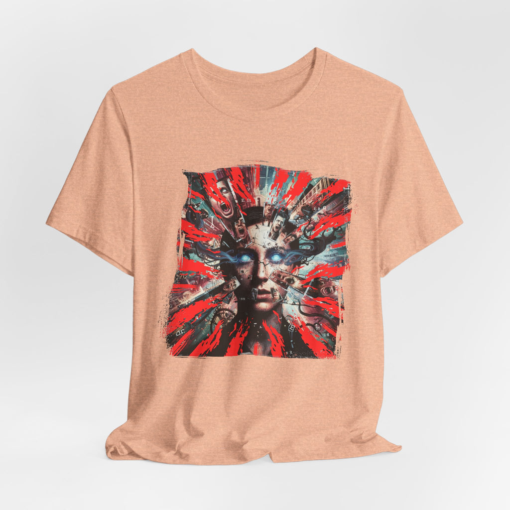 Surreal Sunburst Face Graphic Tee