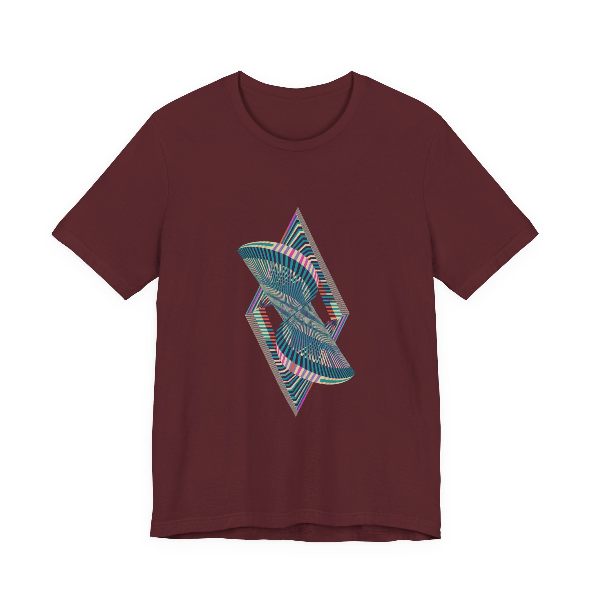 Abstract Geometric Wave Graphic Tee