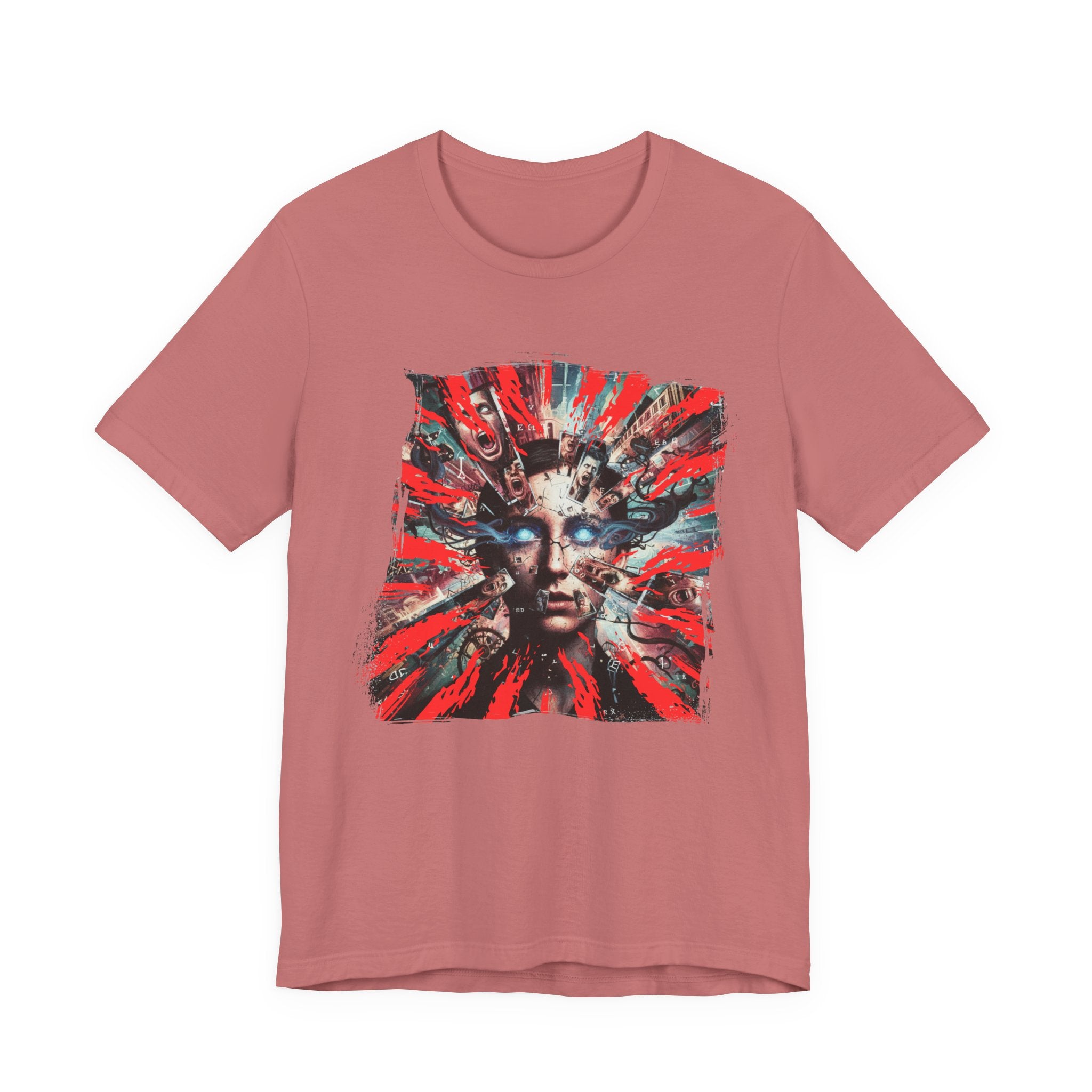 Surreal Sunburst Face Graphic Tee