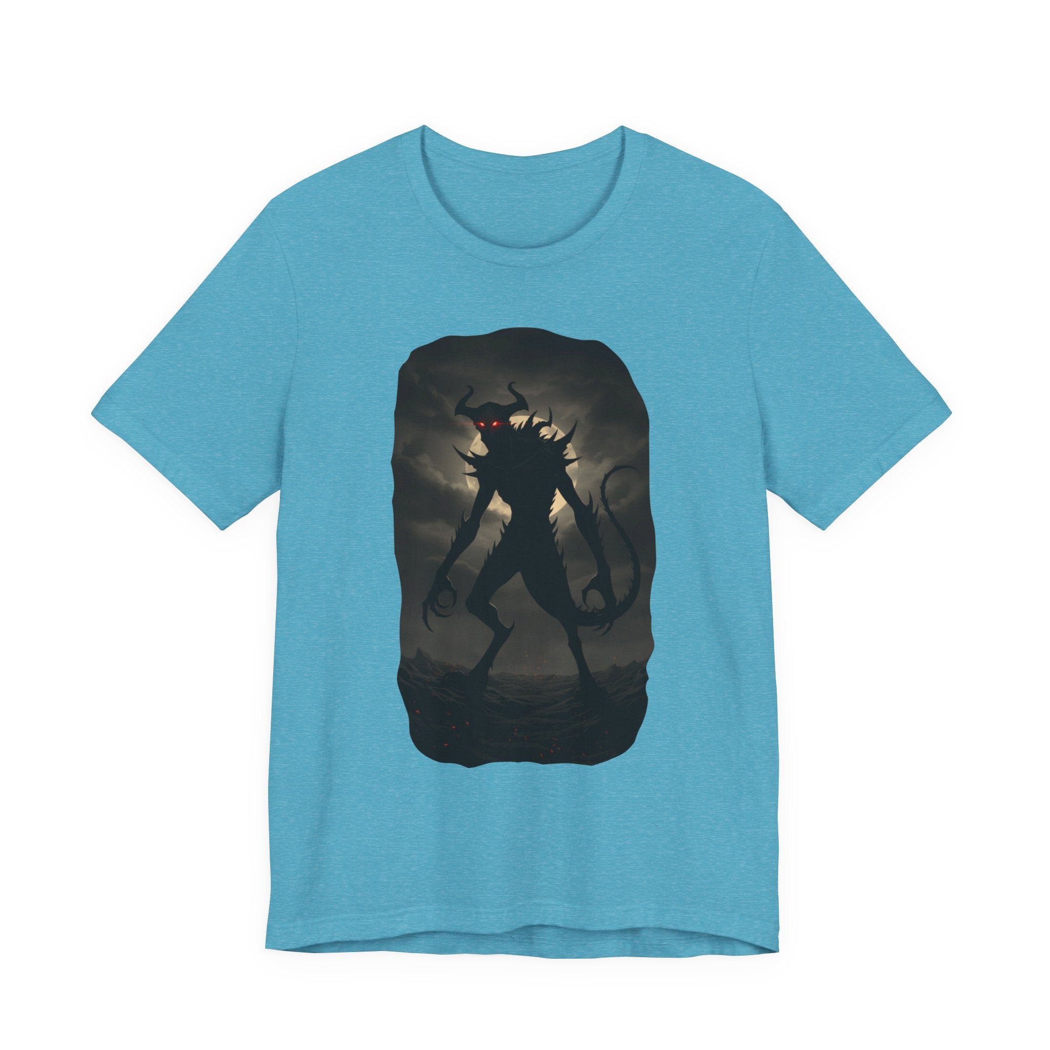 Monster Silhouette Tee — Dark Shadow Demon Graphic T-Shirt