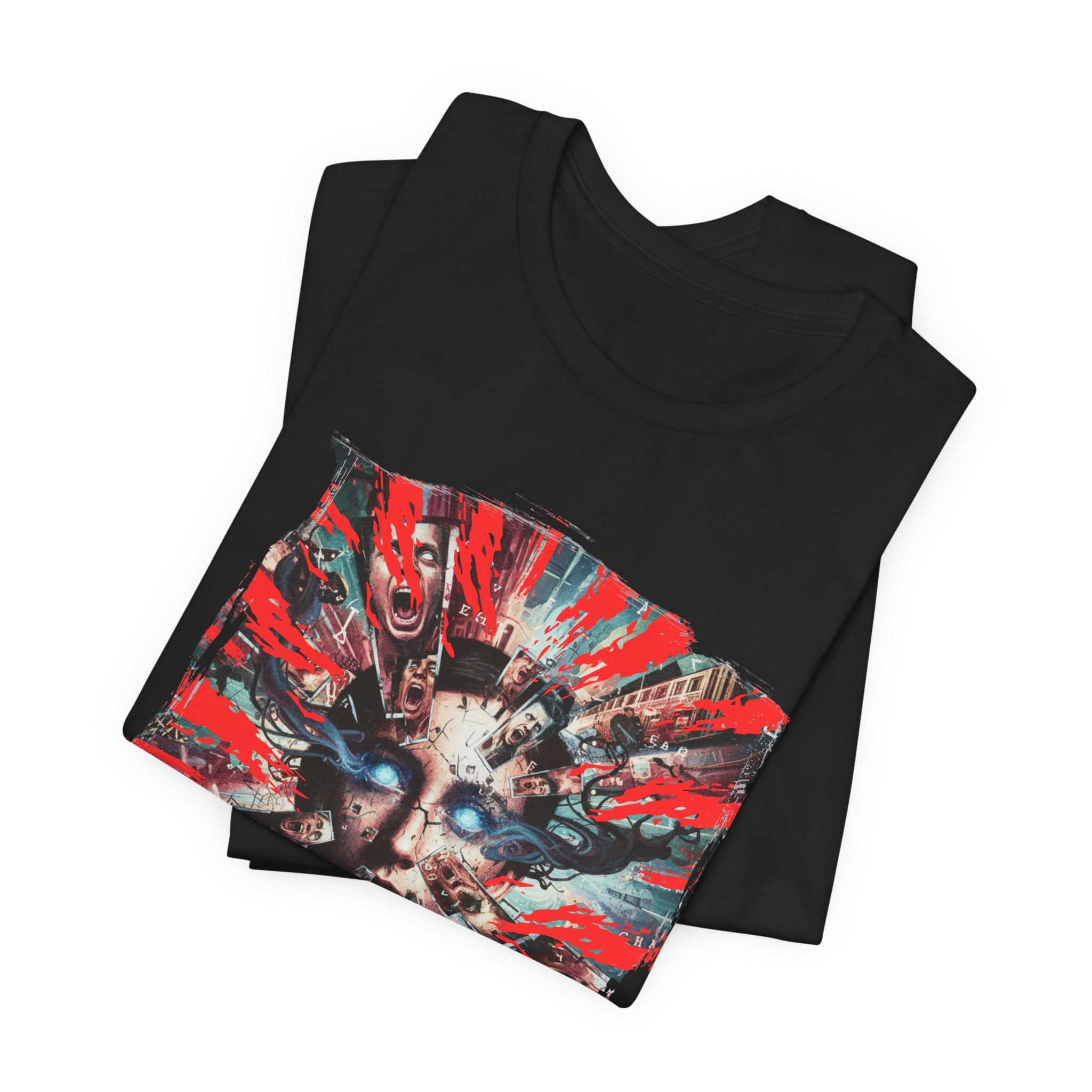 Surreal Sunburst Face Graphic Tee