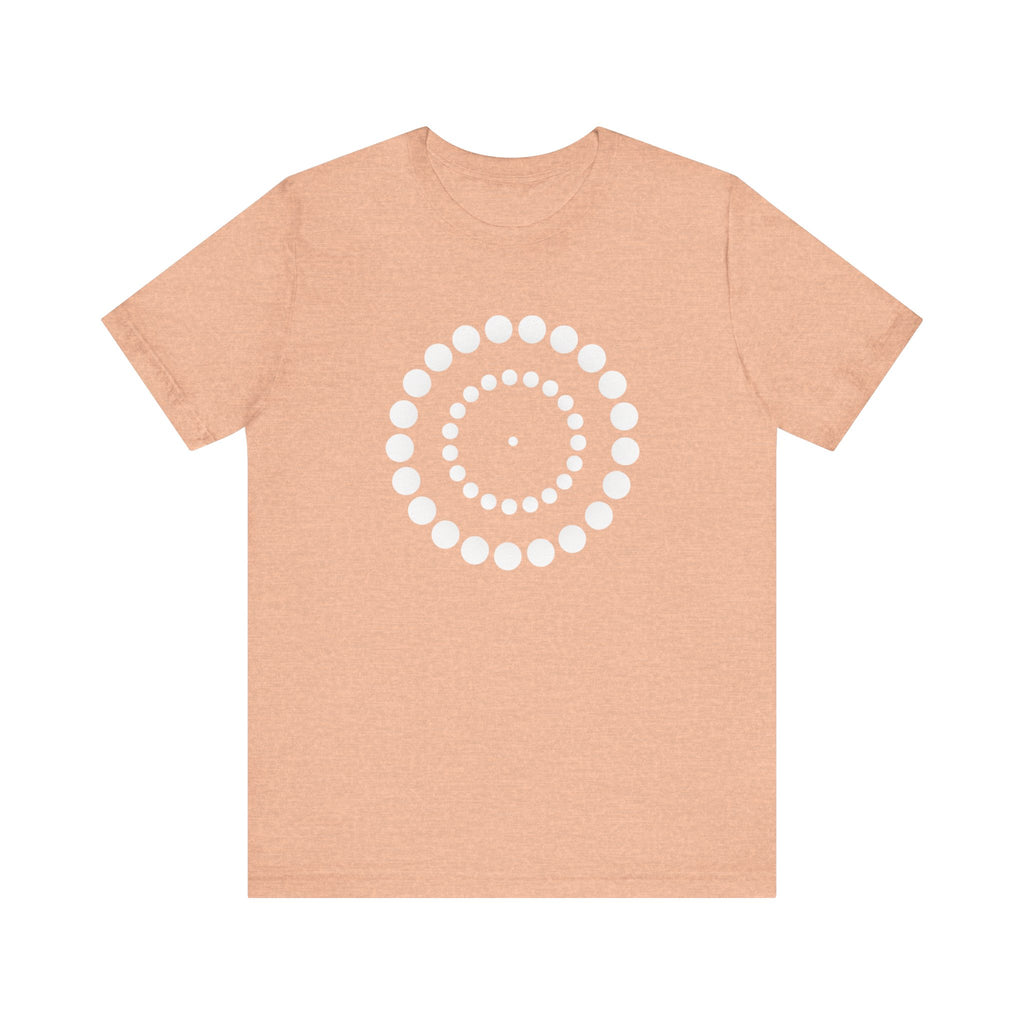 Dot Spiral Tee — Minimal Geometric Graphic T‑Shirt