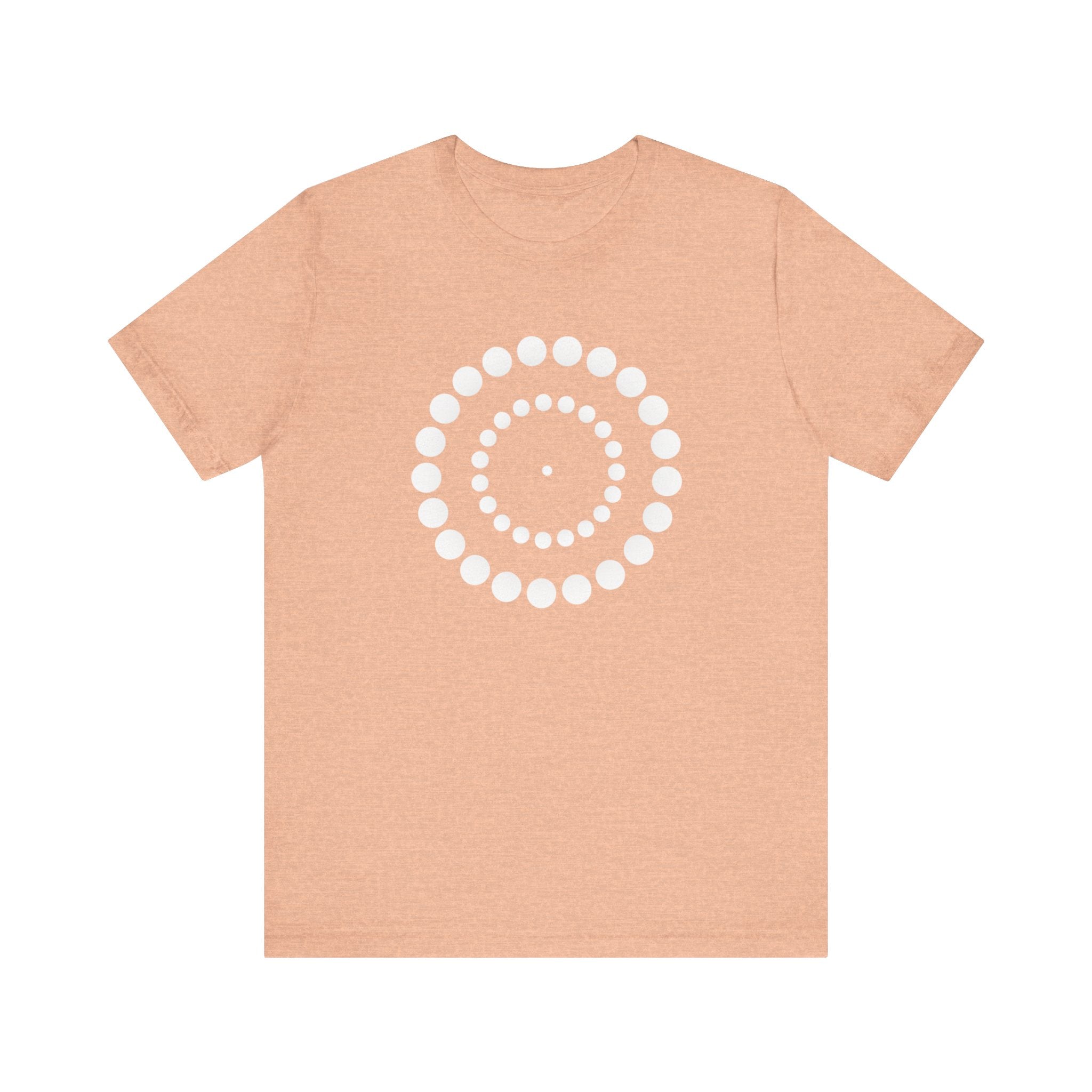 Dot Spiral Tee — Minimal Geometric Graphic T‑Shirt
