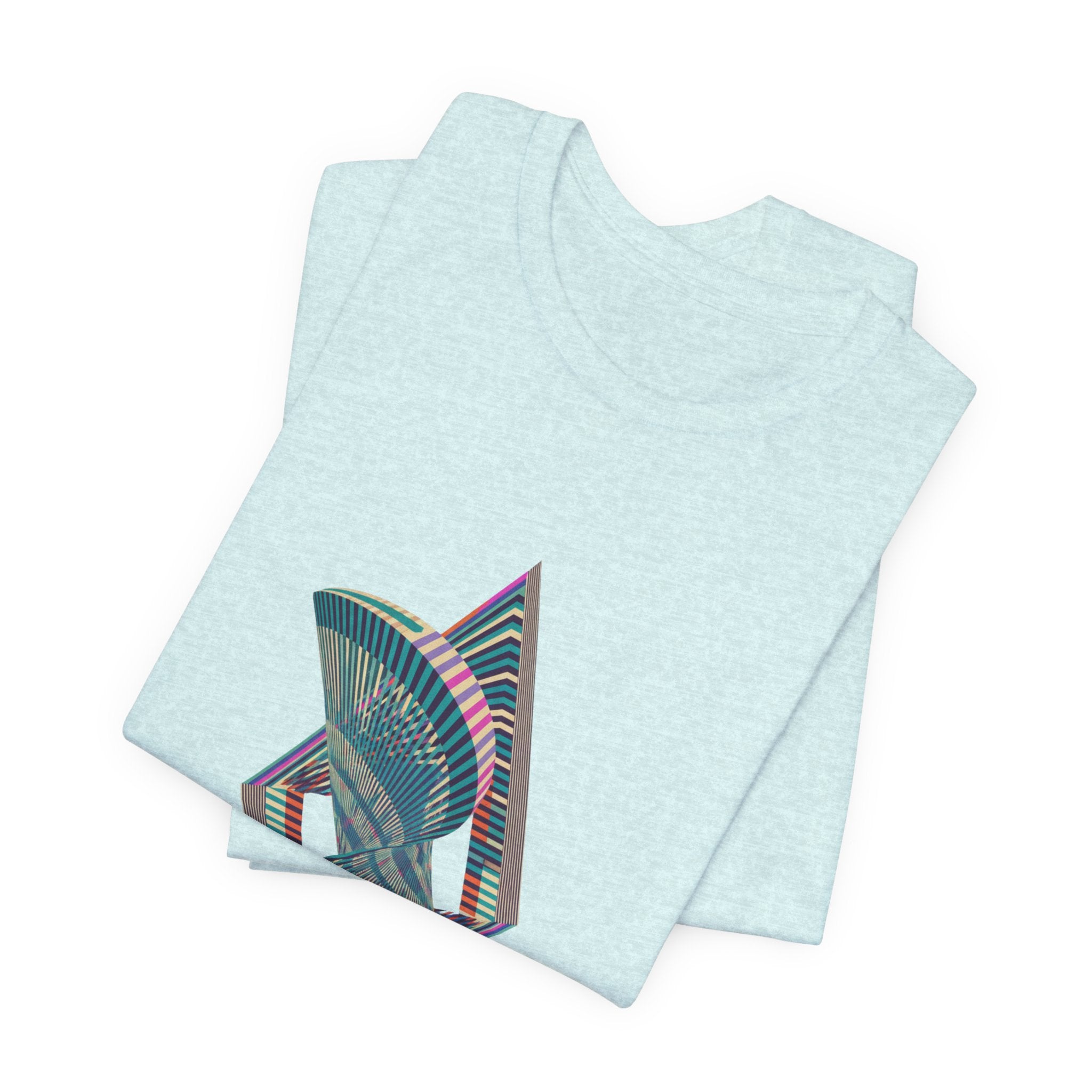 Abstract Geometric Wave Graphic Tee