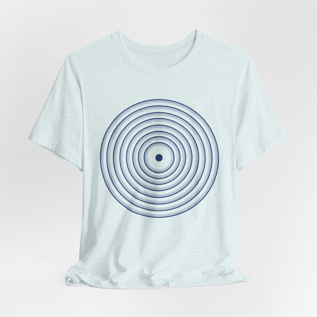 Concentric Circle Graphic Tee – Minimalist Retro Target Design