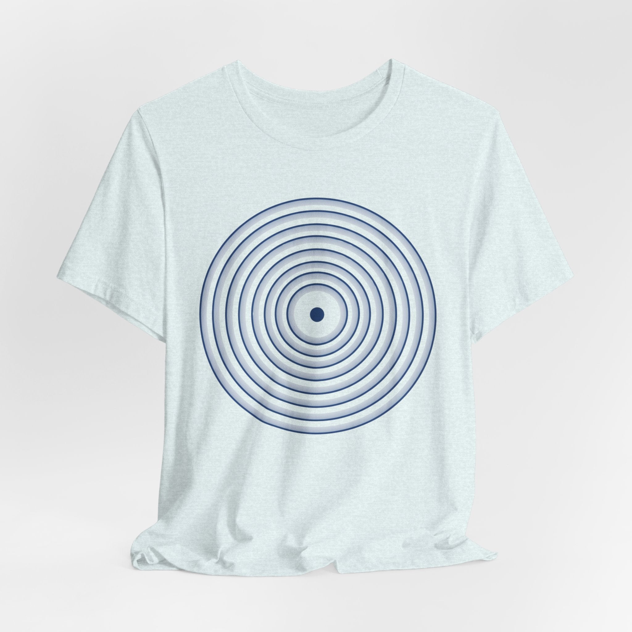 Concentric Circle Graphic Tee – Minimalist Retro Target Design