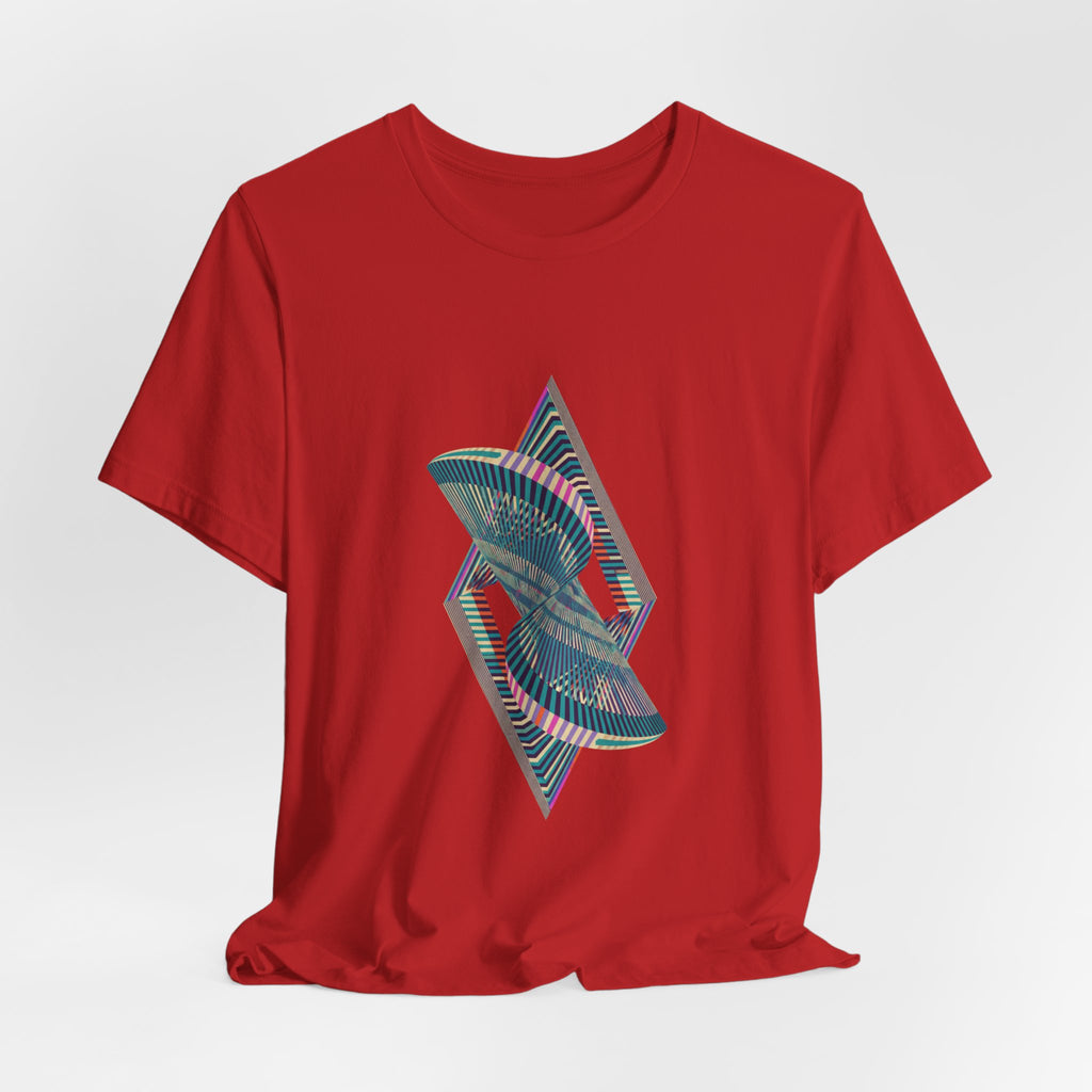 Abstract Geometric Wave Graphic Tee